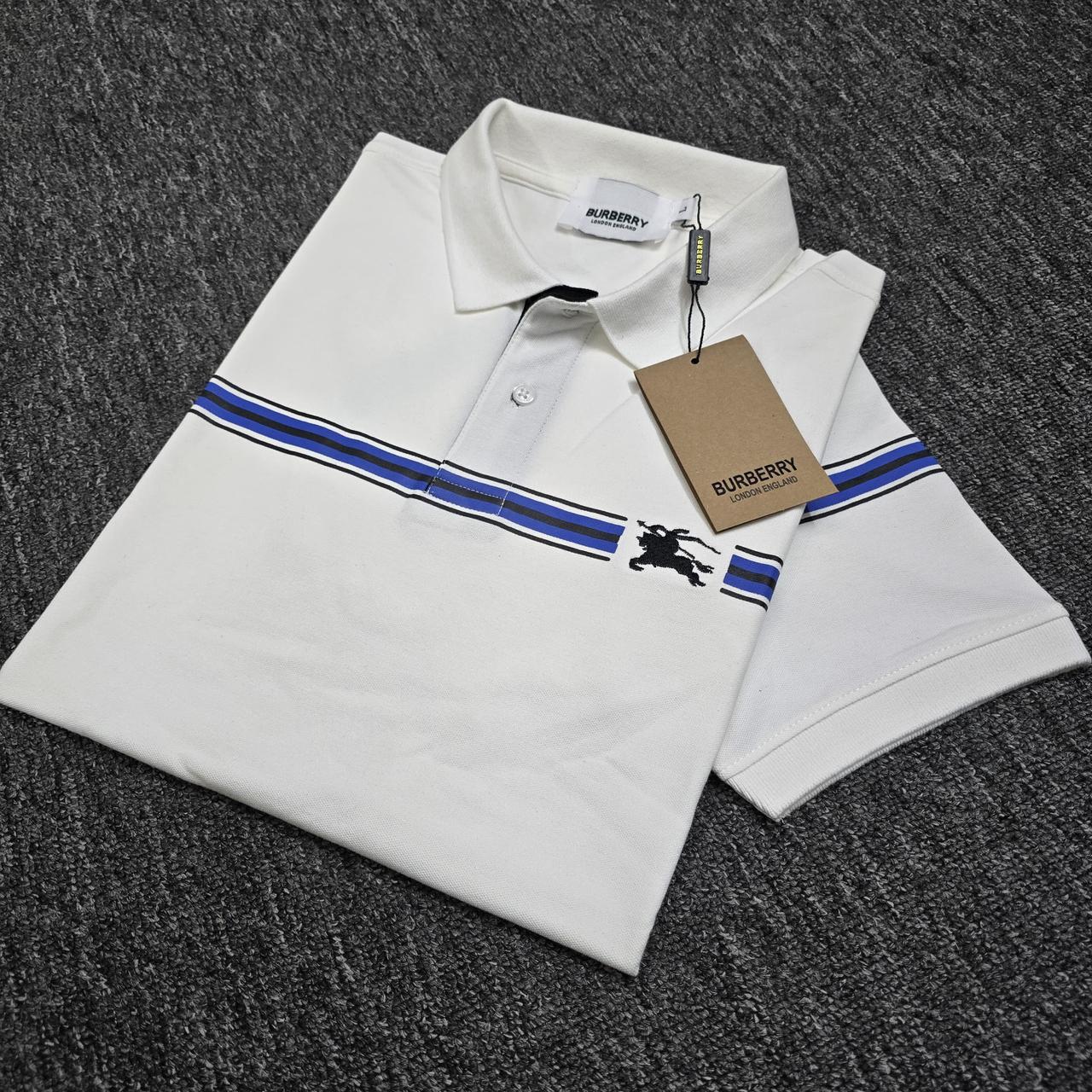 Burberry White Color Polo
