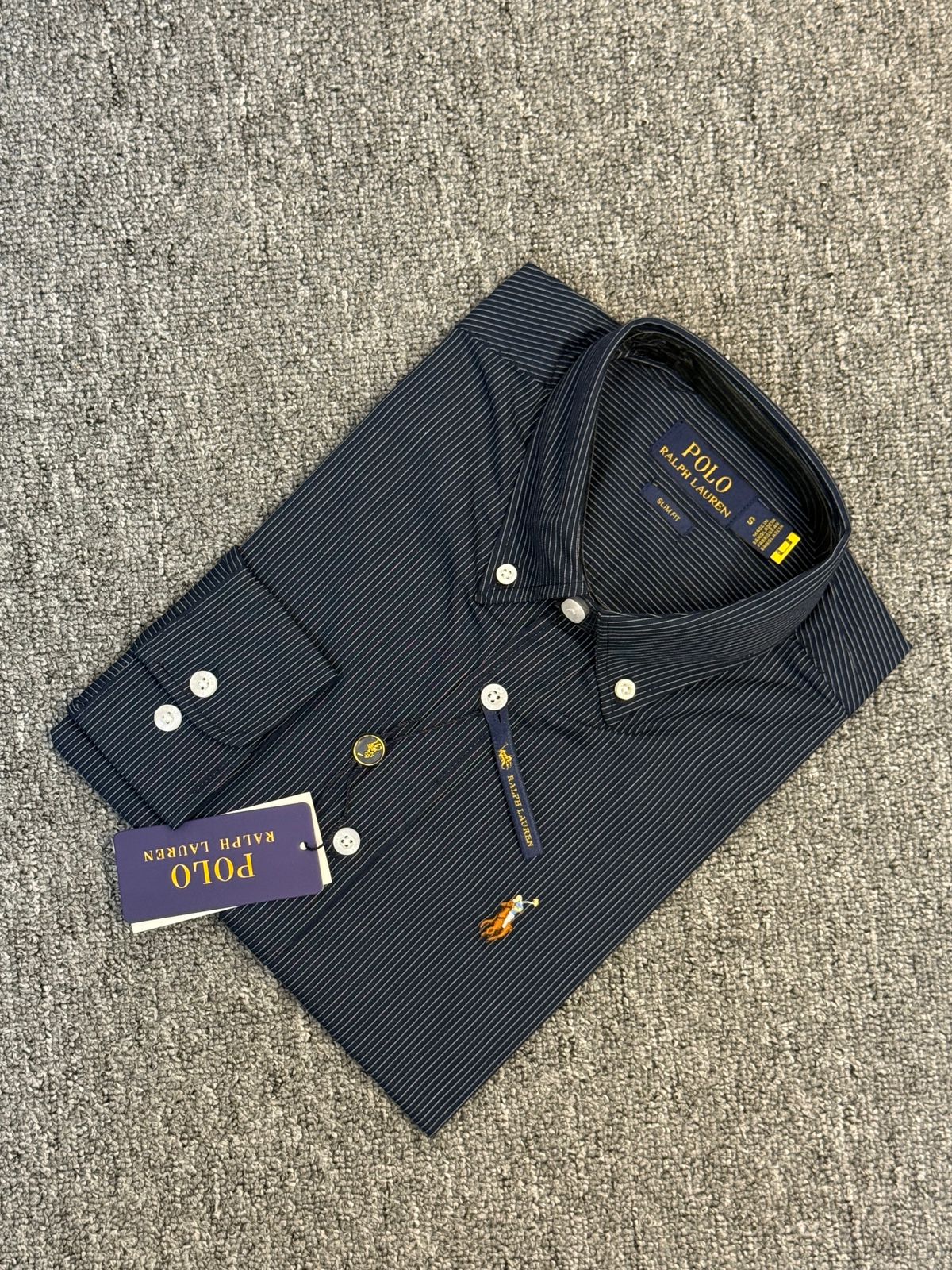 RL Navy Blue Pin Stripe alternate view