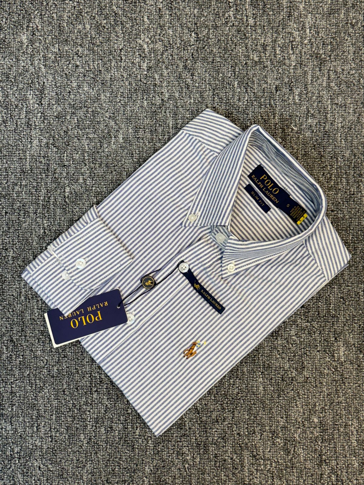 RL Jeans Blue Stripe Shirt