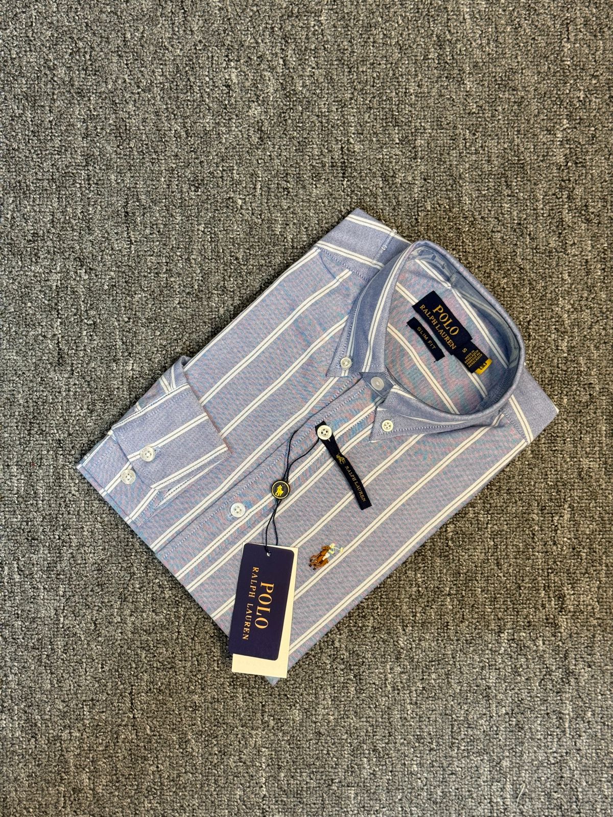 RL Sky & white stripe new edition