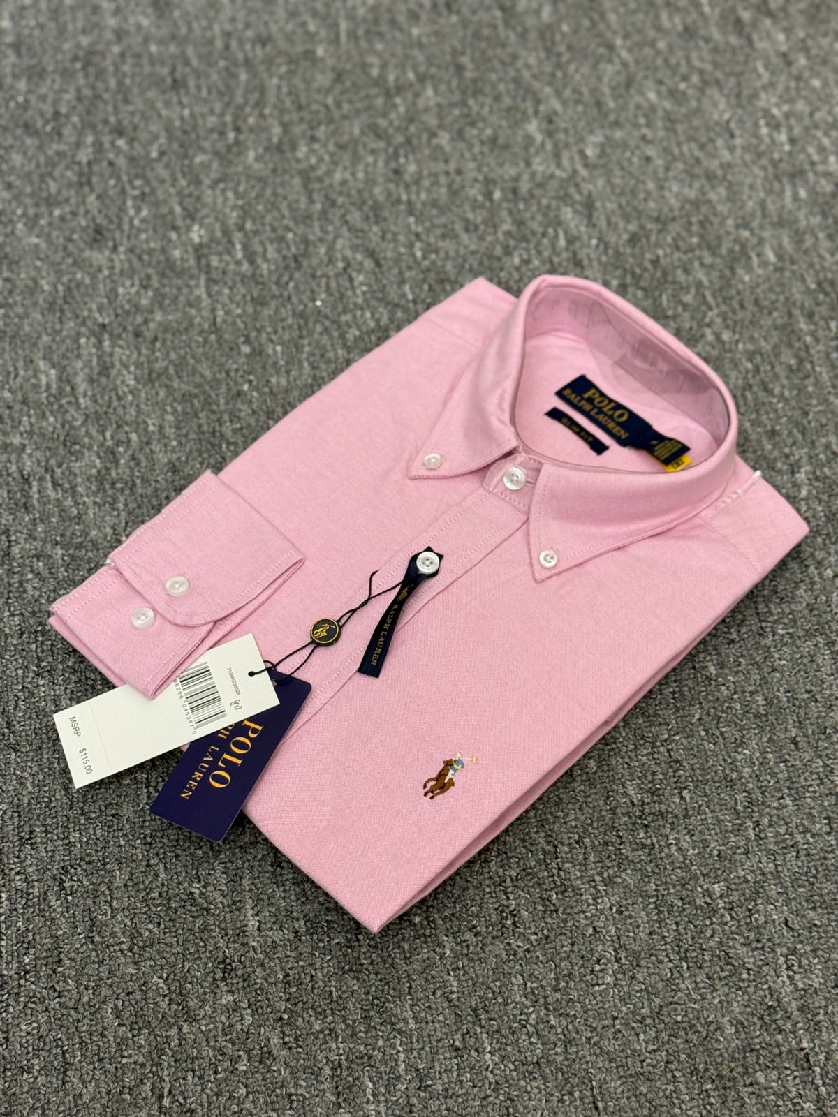 RL Pink Solid Shirt