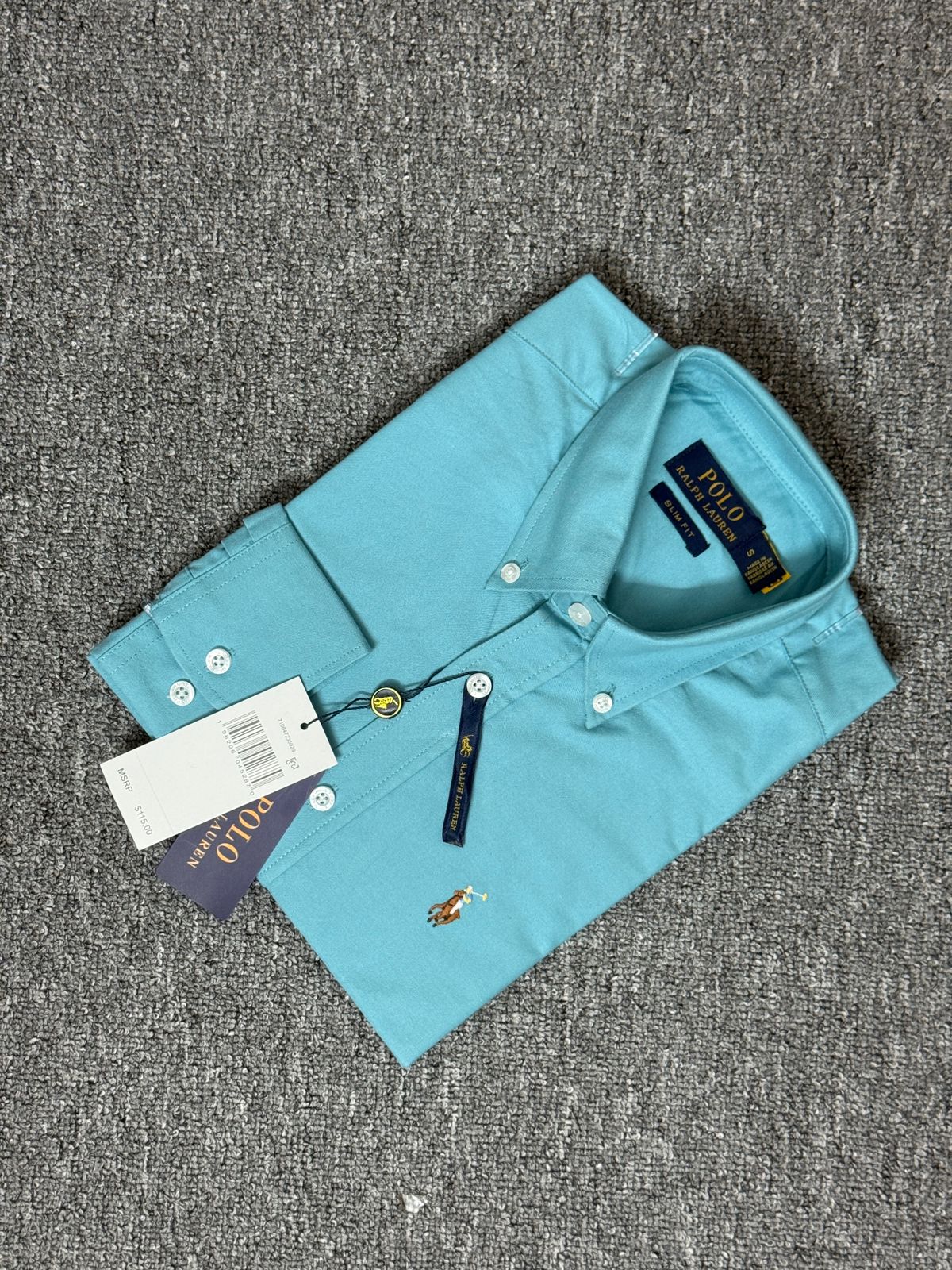 RL Sea Green Solid Shirt