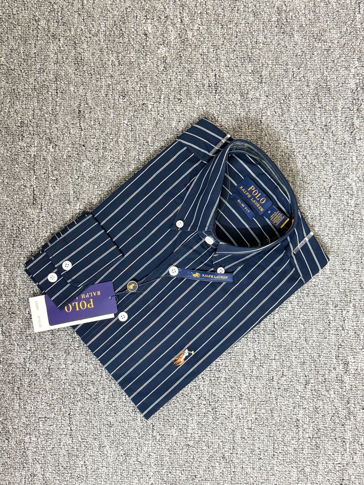 RL Navy Blue Premium Stripe