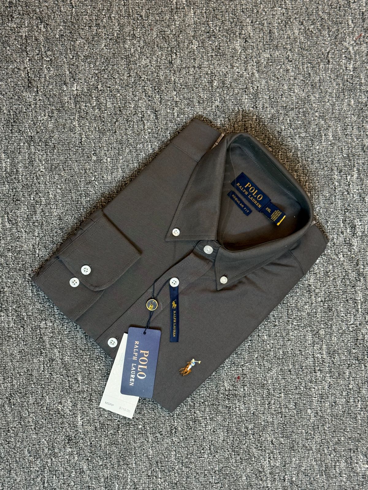 RL Solid Grey Color Shirt