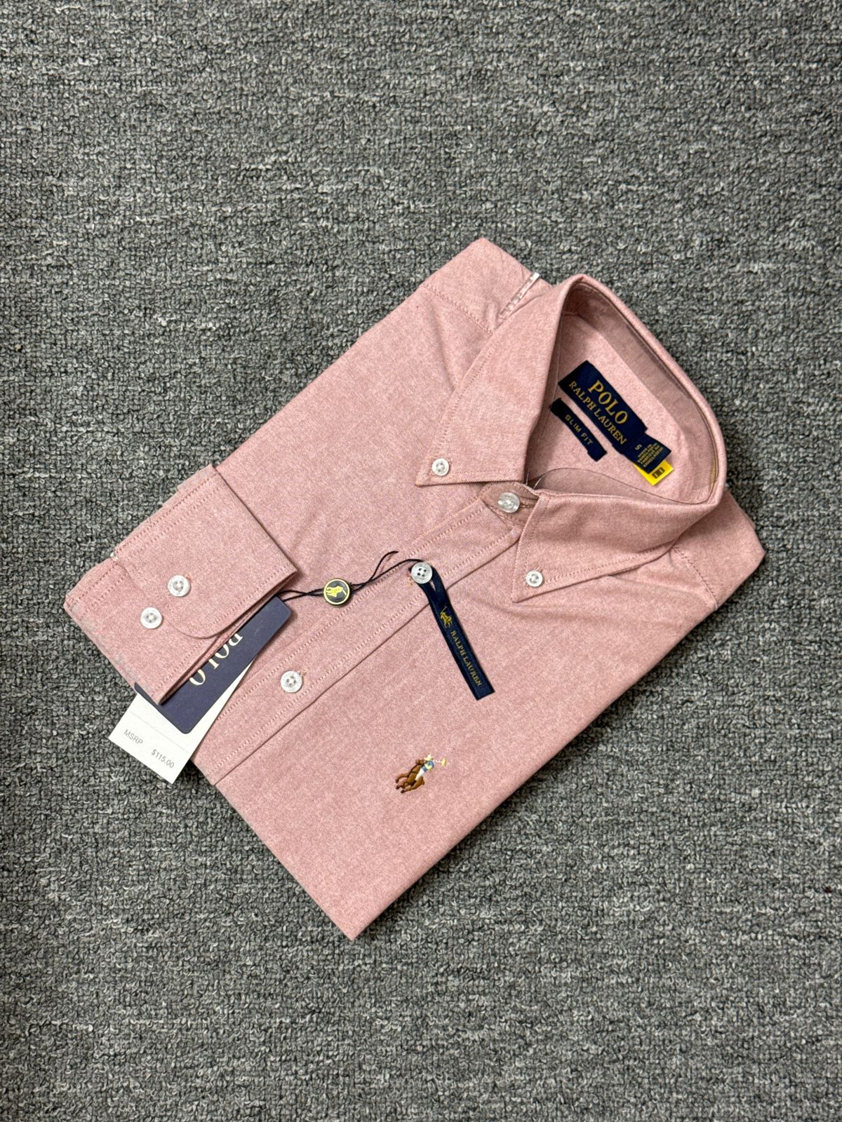 Ralph Lauren Peach Solid shirt New edition alternate view