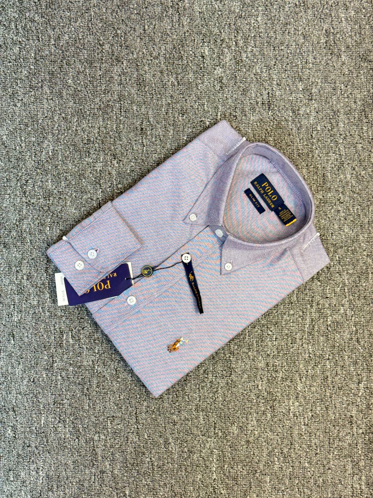 RL Lavender Color Solid Shirt