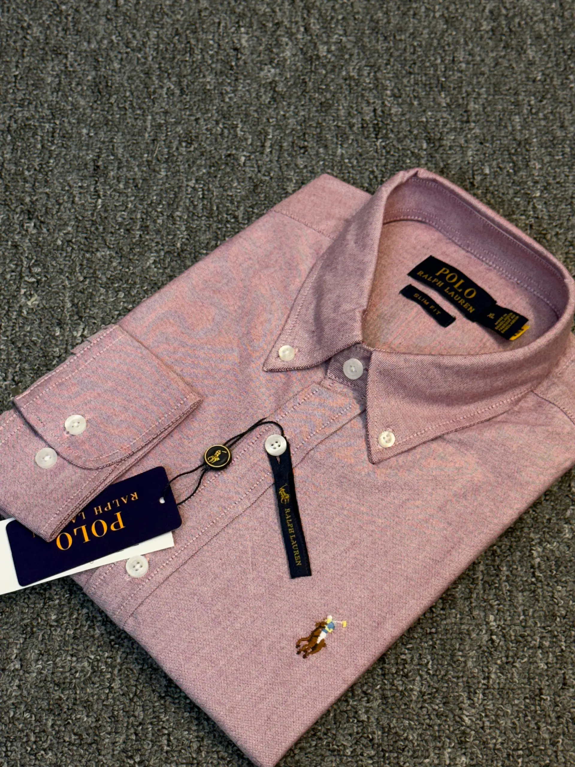 RL Coper Peach Solid Shirt