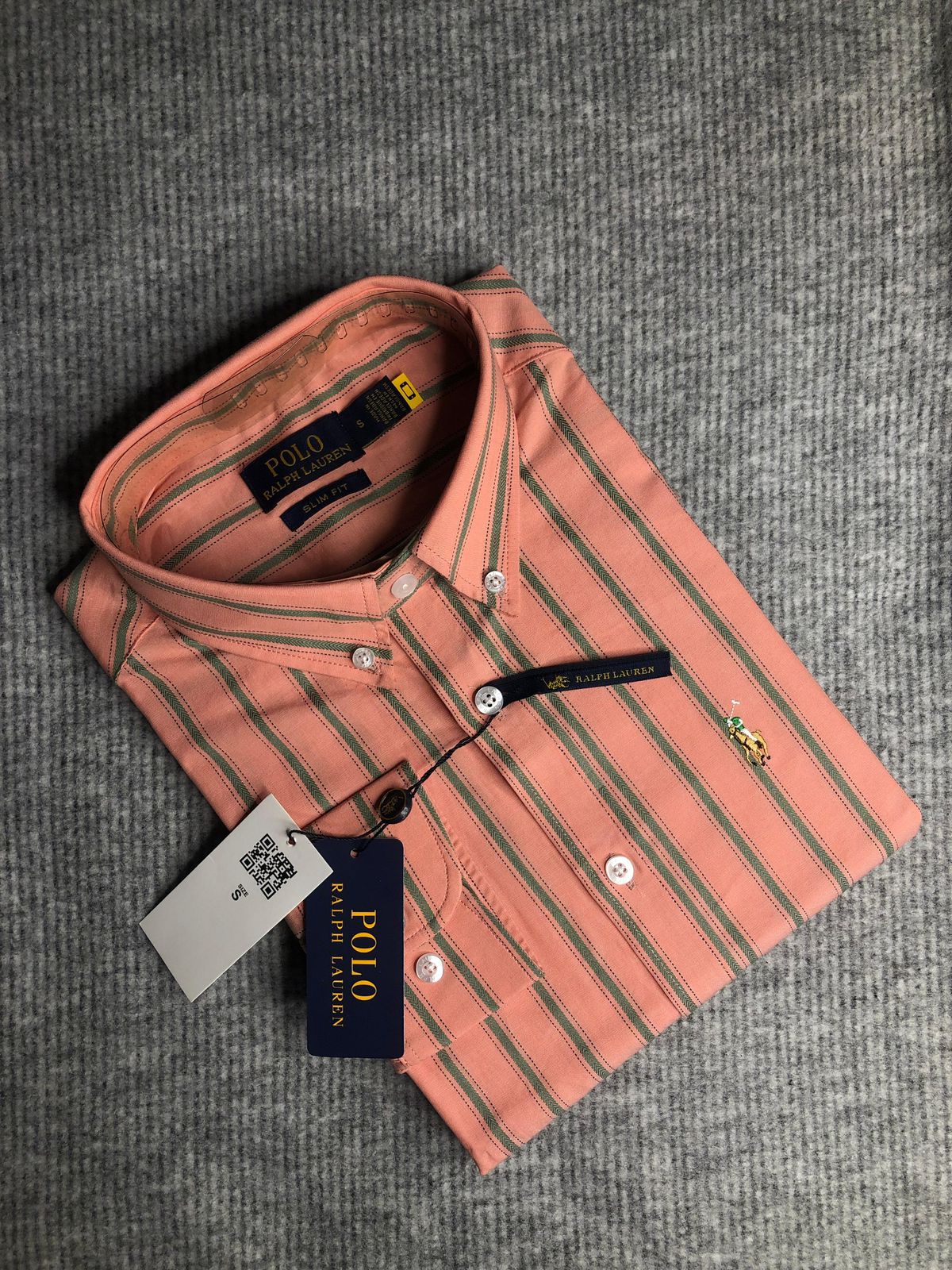 RL Orange & Green Stripe