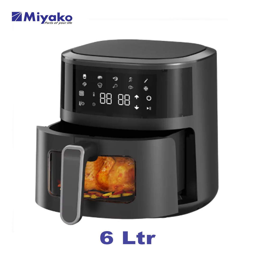 Miyako AF-5012 Touchscreen Air Fryer - 6 Ltr(Miyako AF-5012 টাচস্ক্রিন এয়ার ফ্রায়ার - ৬ লিটার)