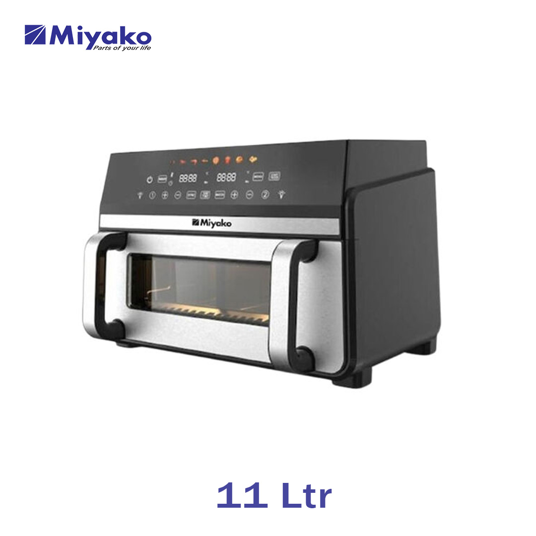 Miyako Air Fryer AF-1100 CG Non Stick Food Grade Inverter Tech Rapid Air Technology-11L Capacity 2400 WATT(মিয়াকো এয়ার ফ্রায়ার AF-1100 CG নন-স্টিক ফুড গ্রেড ইনভার্টার টেক র‍্যাপিড এয়ার টেকনোলজি-11L ক্যাপাসিটি 2400 ওয়াট)