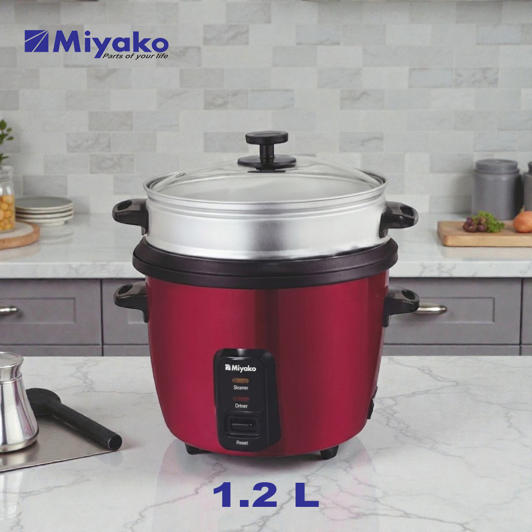 1.2 LTR Miyako Double Pot Rice Cooker MRC-512YLD(১.২ লিটার মিয়াকো ডাবল পট রাইস কুকার MRC-512YLD)