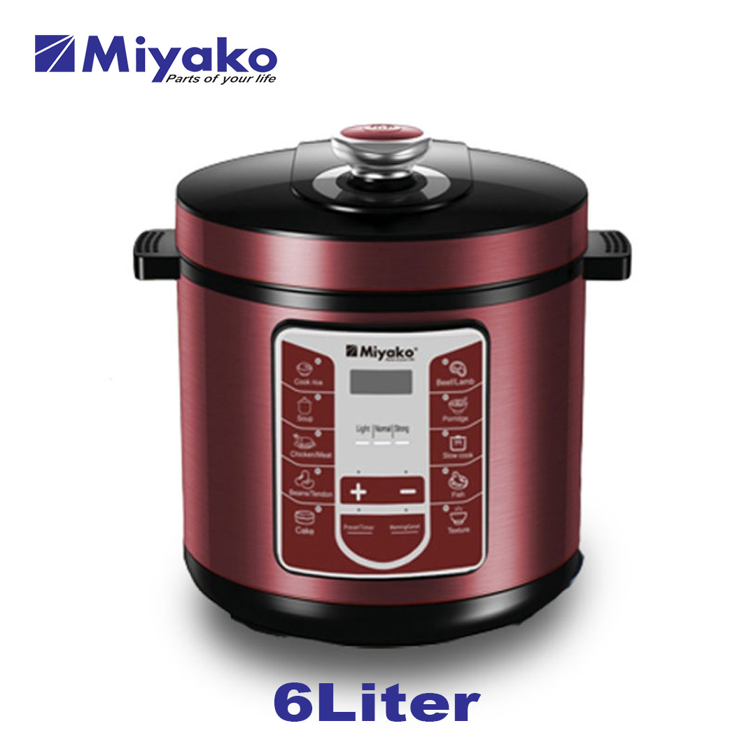 Miyako EPC-A612 Electric Pressure Cooker- 6Liters(Miyako EPC-A612 ইলেকট্রিক প্রেসার কুকার - ৬ লিটার)