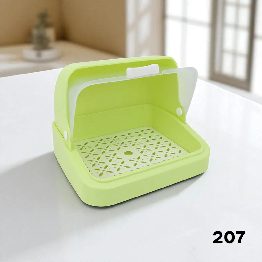 Baby Feeding Milk Bottle Drying Rack, Sealed Bowl Multifunctional Portable Baby Milk Bottle Storage Box 207(শিশুকে খাওয়ানোর জন্য দুধের বোতল শুকানোর র‍্যাক, সিল করা বাটি বহুমুখী পোর্টেবল শিশুর দুধের বোতল স্টোরেজ বক্স 207)