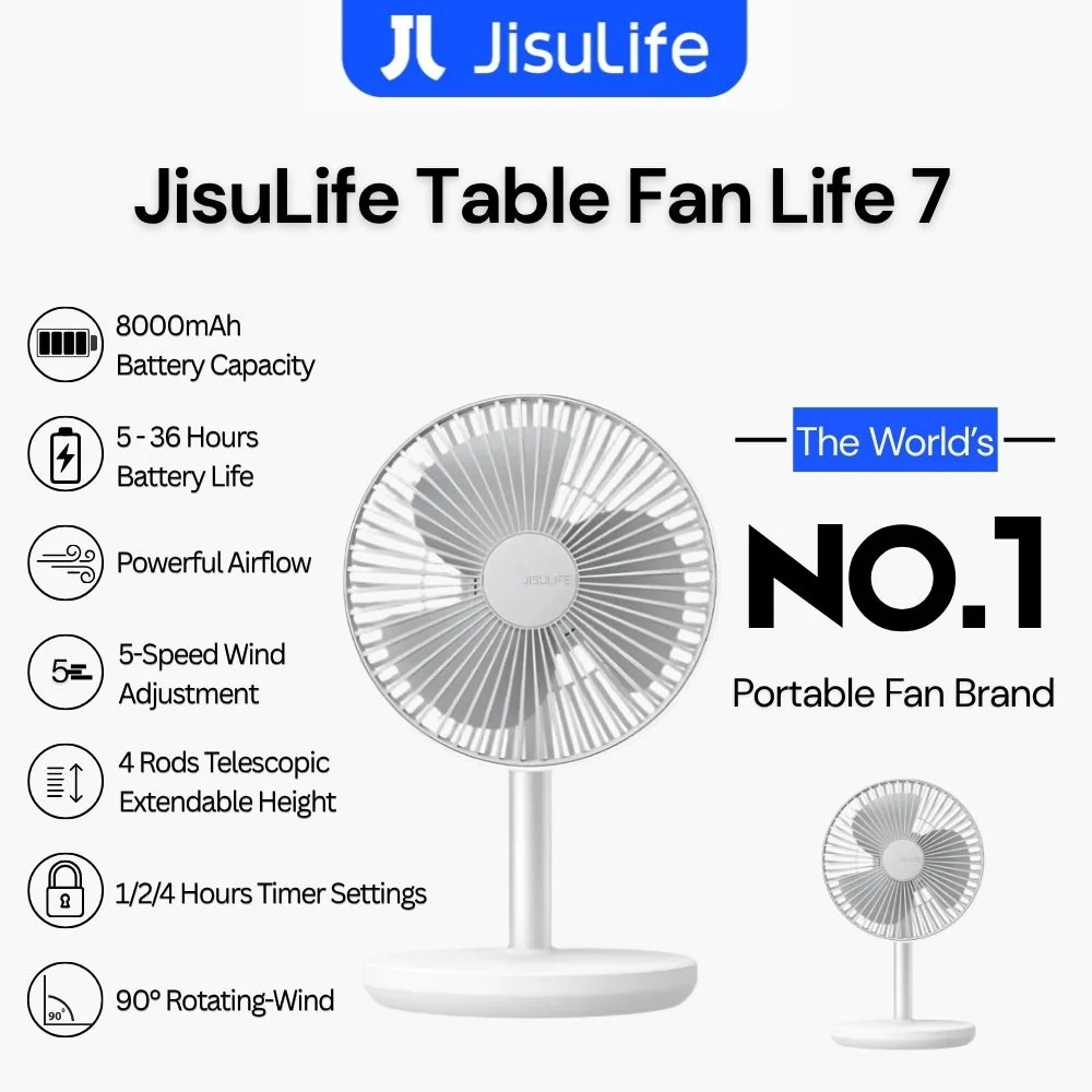 Jisulife Table Fan 7 - Image 3