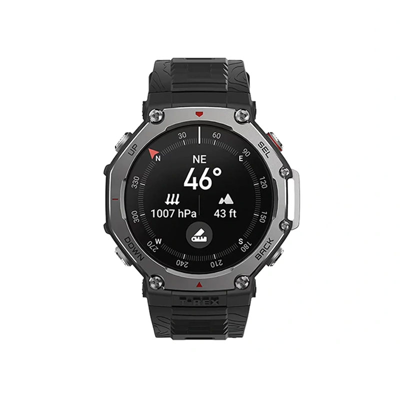 Amazfit T-Rex 3 1.5" Amoled Display GPS with AI voice control Rugged Smartwatch- Black