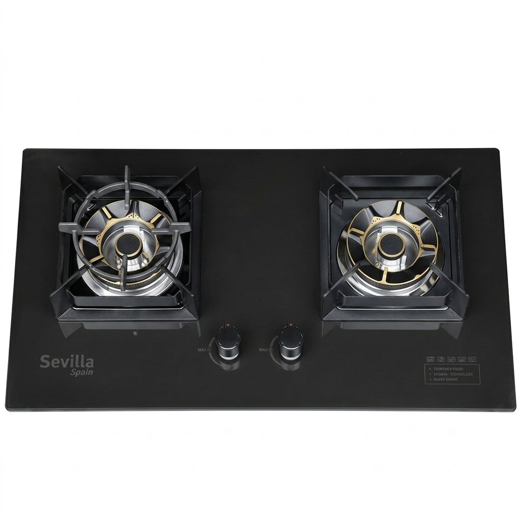 Sevilla Burner Marble Tempered panel Cooktop