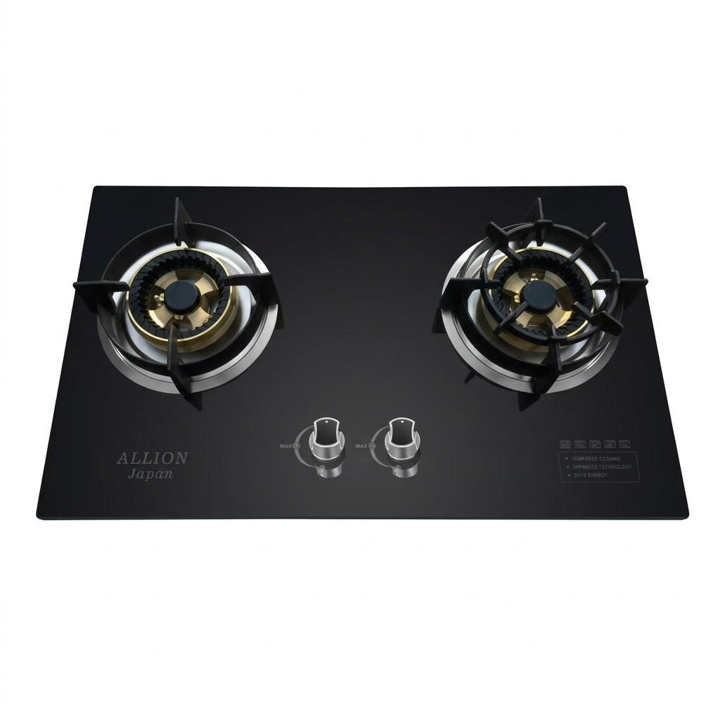 Allion Burner Marble Tempered panel Cooktop