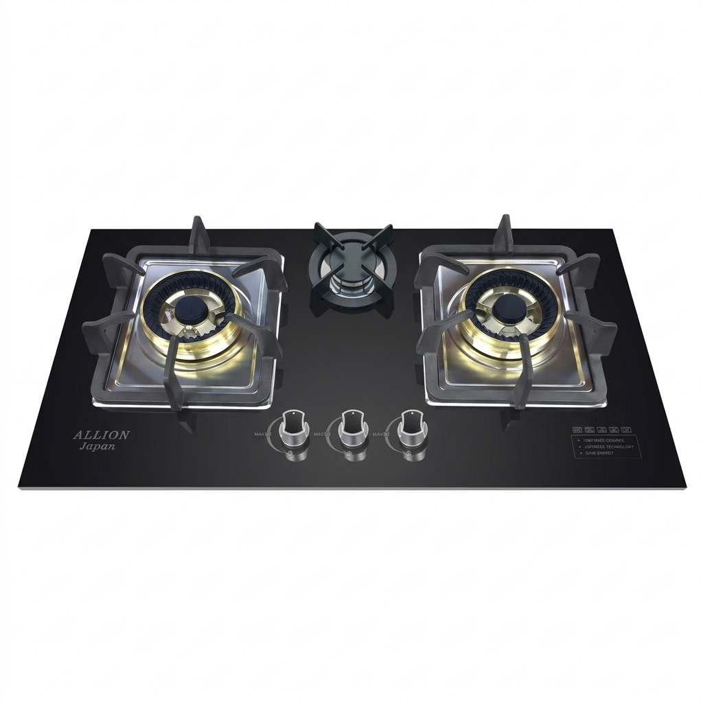 Allion Burner Marble Tempered panel Cooktop