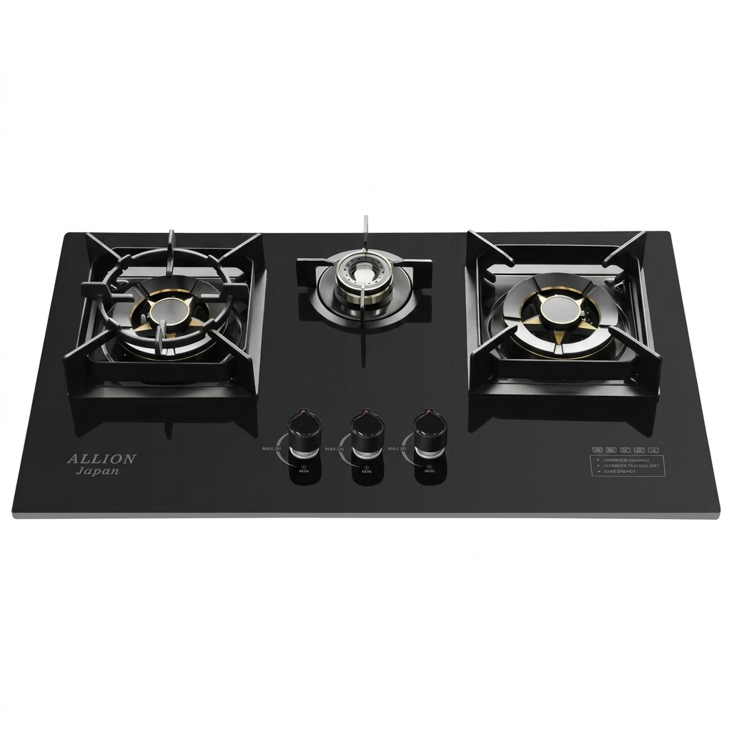 Allion Burner Marble Tempered panel Cooktop