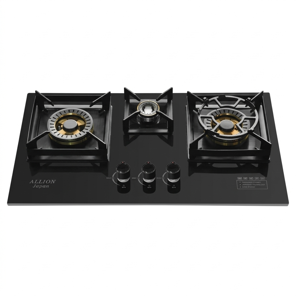 Allion Burner Marble Tempered panel Cooktop