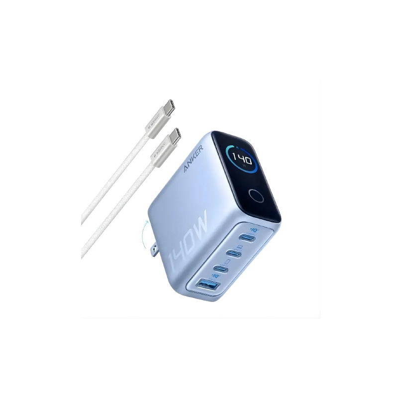 Anker Zolo 140W 4-Port Multi Device Charging GaN Power Adapter With Type-C Cable