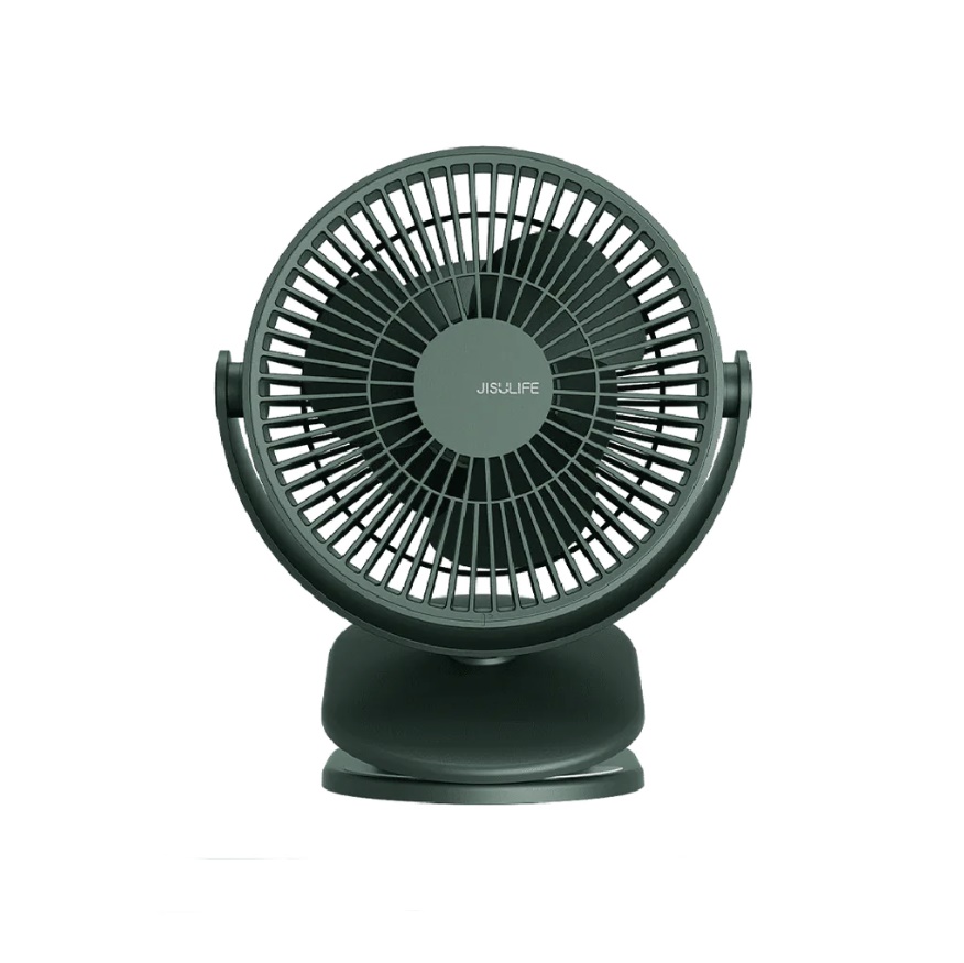 JISULIFE FA18S Portable Clip Fan USB Rechargeable 4000mAh Battery – Powerful Cooling