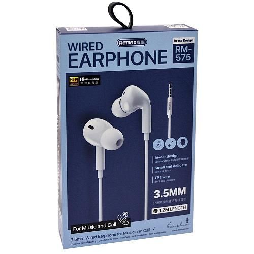 Remax RM-575 Wired 3.5mm In-Earphone Stereo Sound