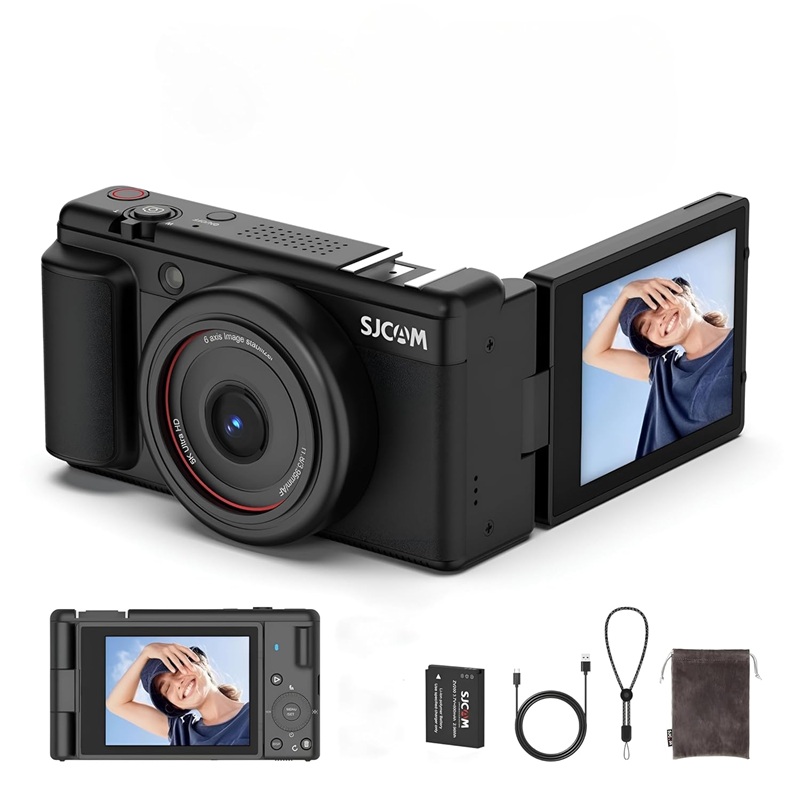 SJCAM ZV200 5K 80MP Flip Screen Digital Camera