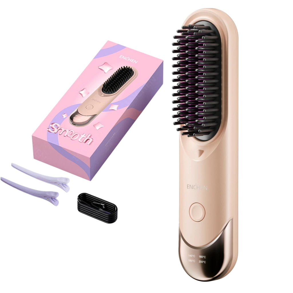 Enchen H100 Cordless Portable Hair Straightener Brush