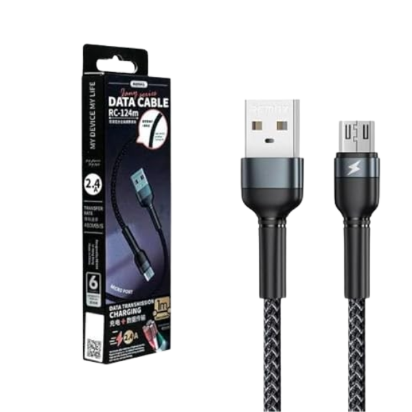 Remax RC-124m USB to Micro USB 2.4A Cable 1M