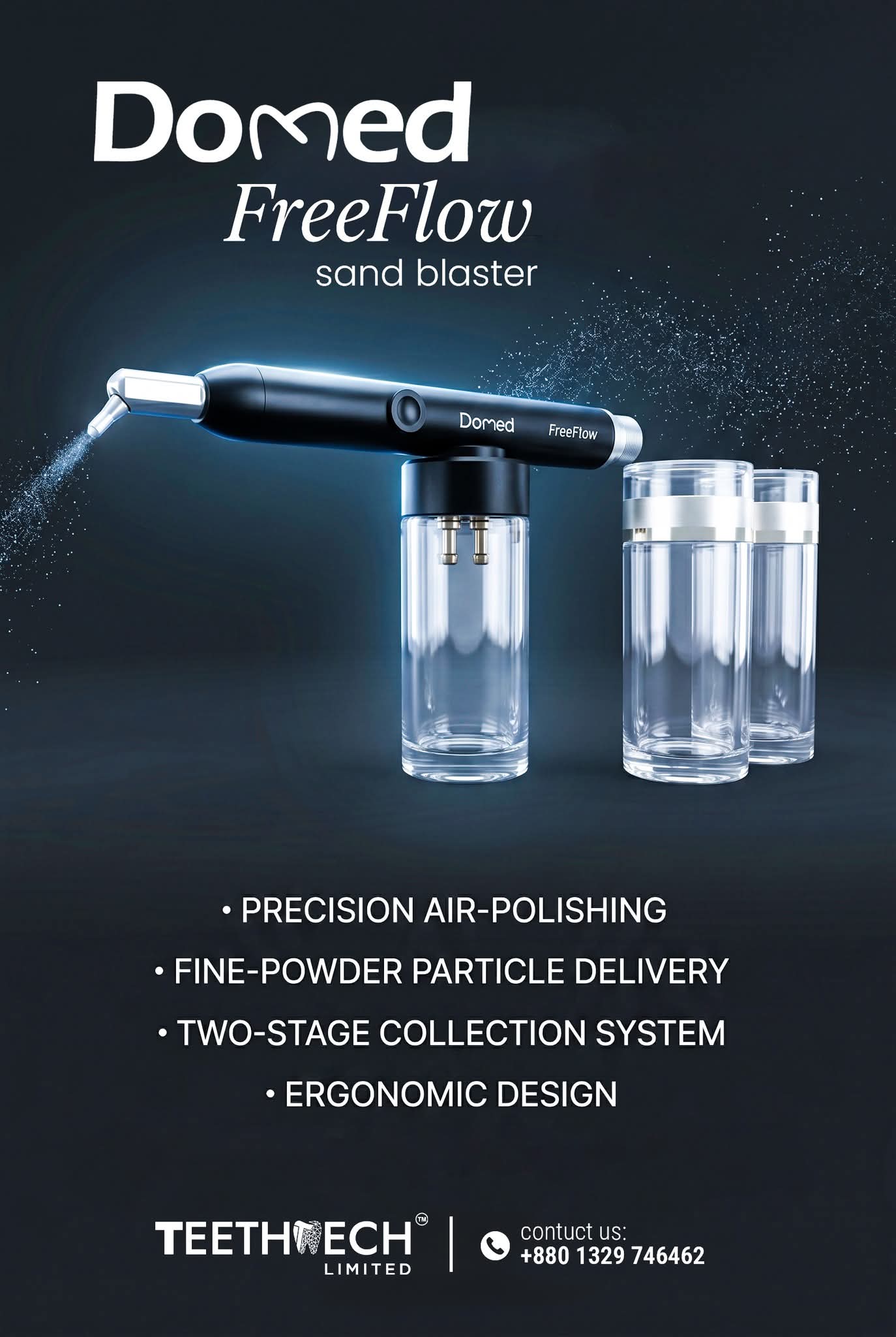 Domed Free Flow sand blaster